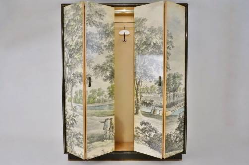 Giorgio Ramponi furniture, clothing cabinet, 1930`s ca, Italian